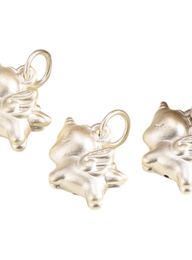 纯银防敏男女宝飞马吊坠挂件简约