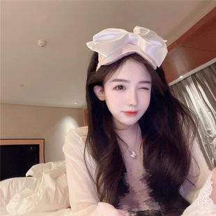 纯欲风晚安公主原创可爱蝴蝶结眼罩舒适透气亲肤午睡遮光拍照神器