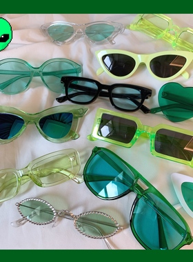 方形大框王炸墨镜抖音