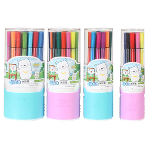 真彩12色 18色 24色 36色水彩笔 筒装 纤细水彩笔 可水洗CWP-2600