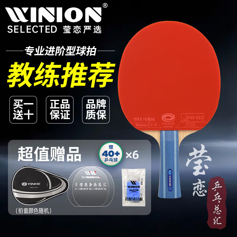 银河莹恋1只专业级七星乒乓球拍图片