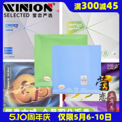 莹恋 友谊729普及套装绿色彩色GS训练对套乒乓球胶皮球拍反胶套胶