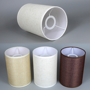 圆筒灯罩台灯吊灯通用直筒圆柱形e27布艺护眼遮光挡光防刺眼灯罩