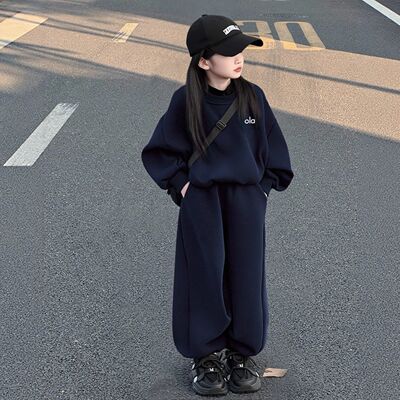 女童春秋卫衣套装2026新款洋气