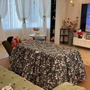 复古玫瑰新款 加厚脱胆拆洗茶几火炉烤火被罩取暖电暖桌罩烤火被子