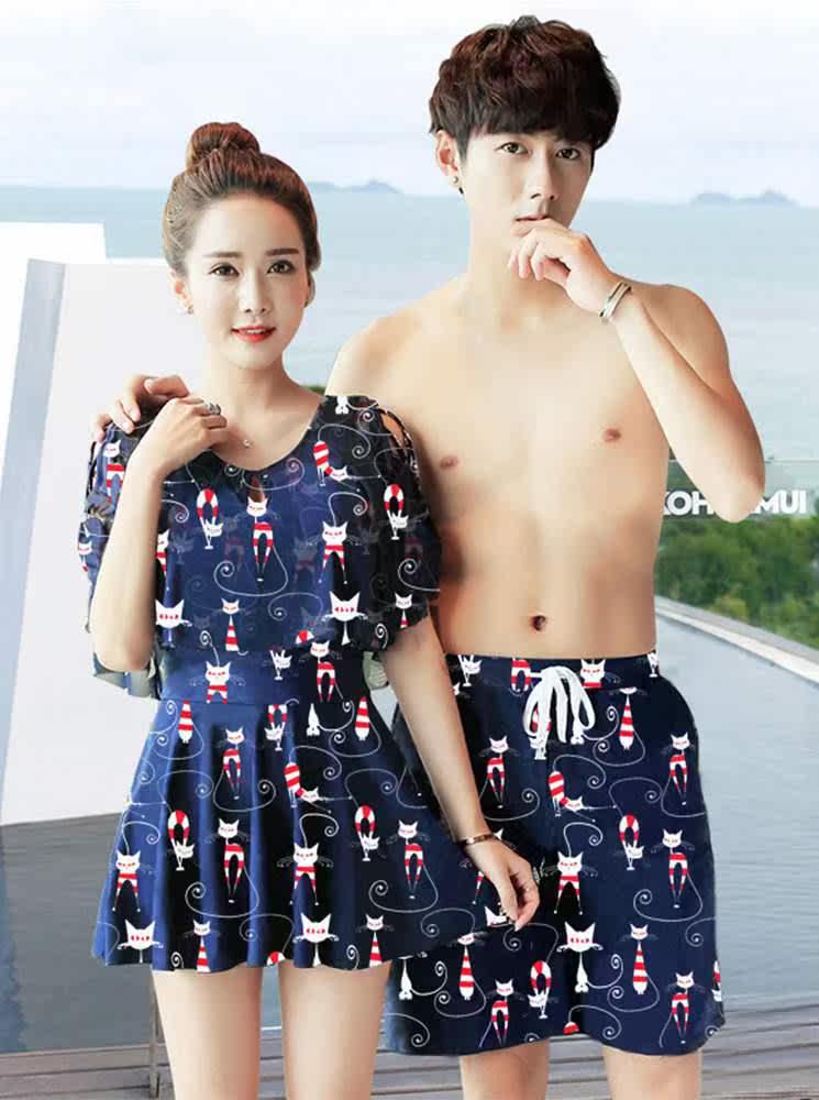 泳衣女2019新款情侣装个性三亚男女女款泡温泉复古。海边度假小胸|ruв категории движение/йога/фитнес/фанаты товаров, плавание, пар одежды купальник - от Buy2taobao.com для оказания профессиональной услуги покупки агента Taobao