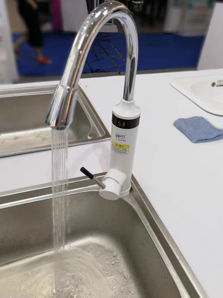 飞羽电热水龙头厨房款即热式冷热两用快速热自来水加热器过水热