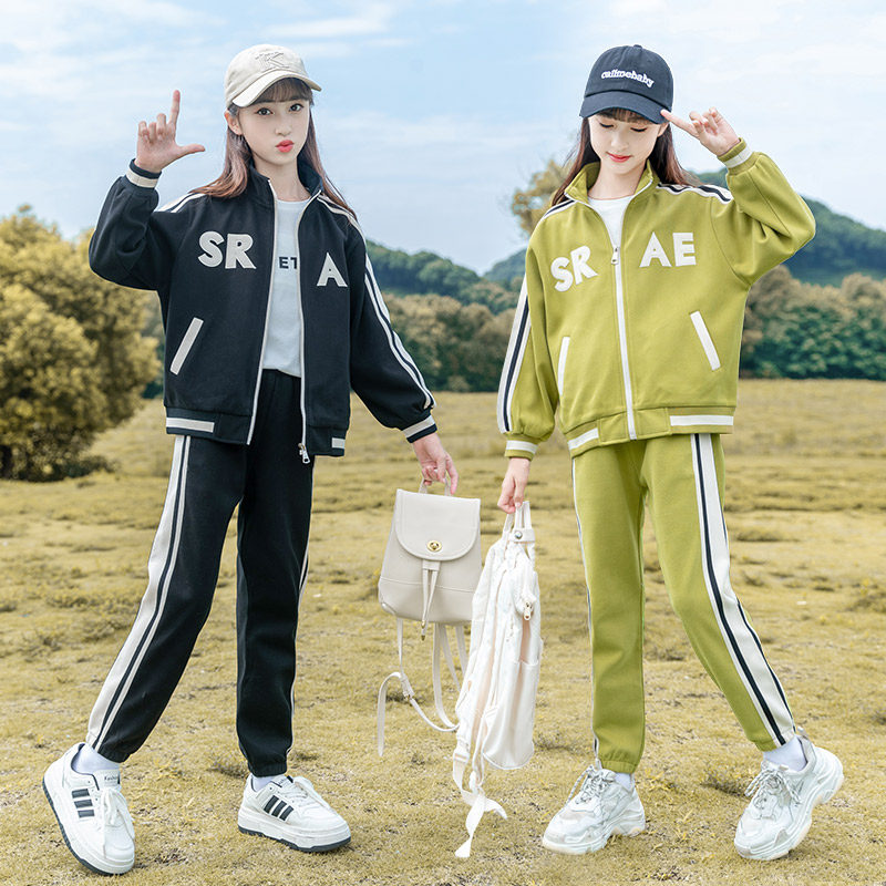 超好看女大童春秋运动套装2026新款初中生棒球服外套两件套休闲潮,童装/婴儿装/亲子装,套装,淘宝优惠券,粉丝福利购,淘宝优惠卷