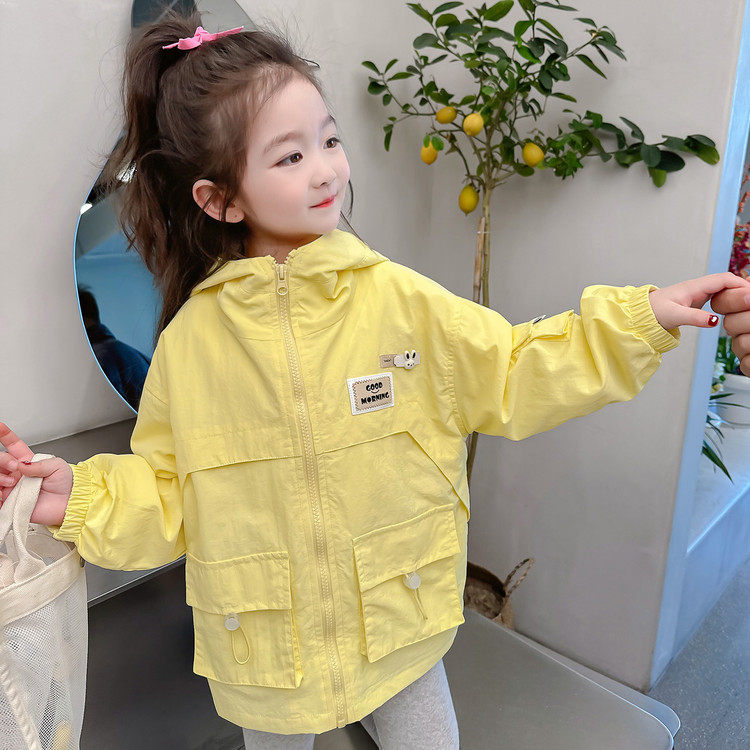 2026新款韩版女童连帽外套春秋女童春秋长袖拉链多口袋黄色上衣,童装/婴儿装/亲子装,普通外套,淘宝优惠券,粉丝福利购,淘宝优惠卷