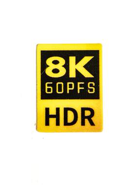 开机大吉4K 8K hdr电影机60p raw标识标志装饰磨砂材质金色标贴