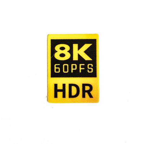 开机大吉4K 8K hdr电影机60p raw标识标志装饰磨砂材质金色标贴