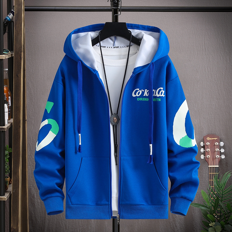 春秋季青少年连帽卫衣12岁男孩运动开衫外套13初中学生15大童帅气