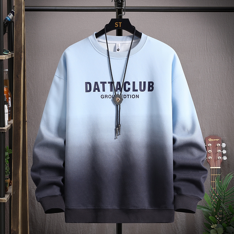 春秋季圆领卫衣男孩13初中学生装长袖t恤15岁大童宽松运动打底衫