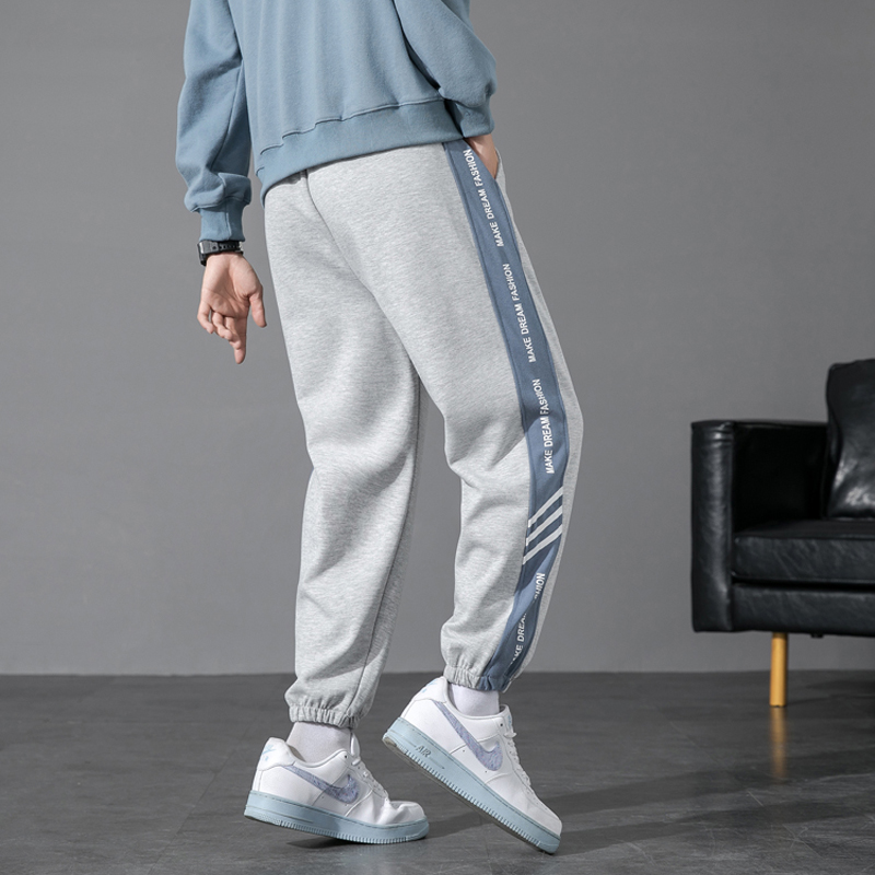 纯棉卫裤男春秋装13青少年运动休闲长裤12岁初中学生束脚裤15大童