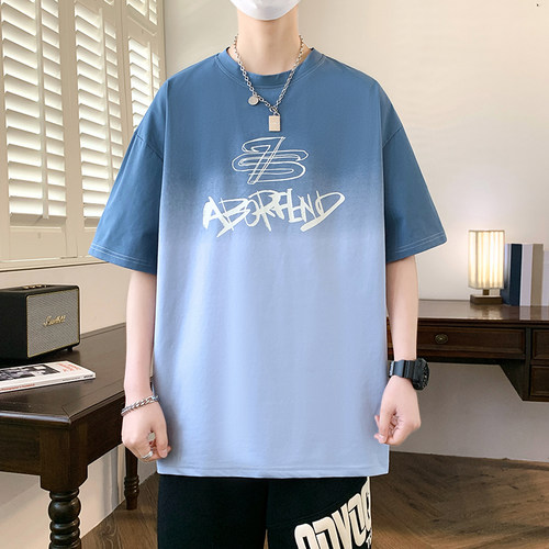 13初高中学生薄款短袖t恤12-15岁男孩半袖体恤14大童夏天上衣服16