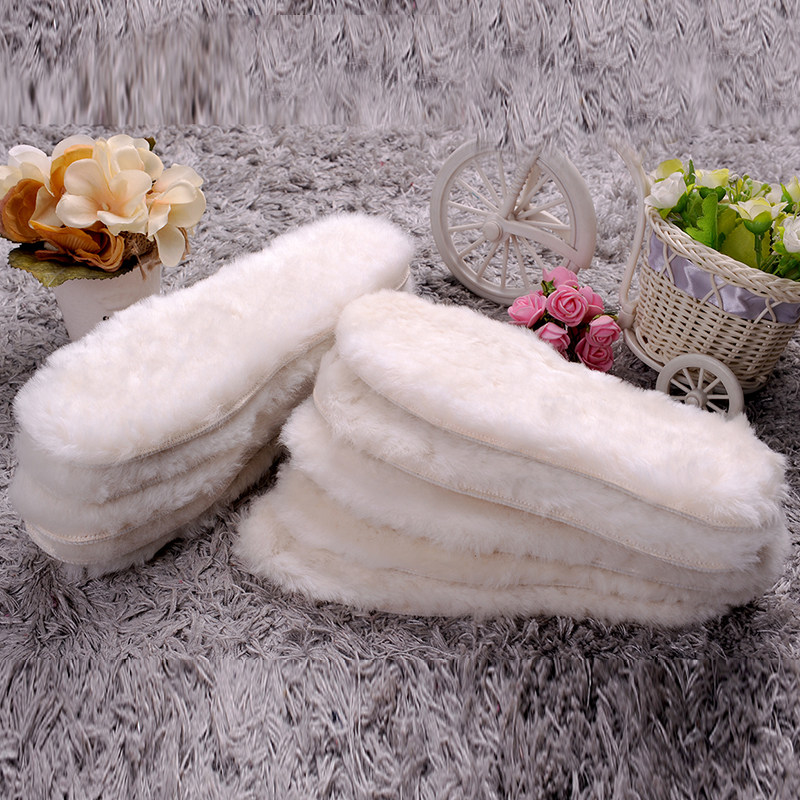 100%澳洲纯羊皮毛一体鞋垫牛皮鞋垫厚保暖男女舒适防臭抑菌羊毛鞋