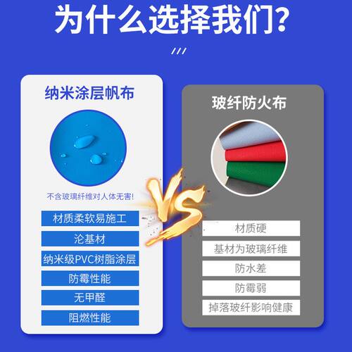 中央空调纳米帆布空调出风口纳米帆布防霉保温软连接防火布阻燃布