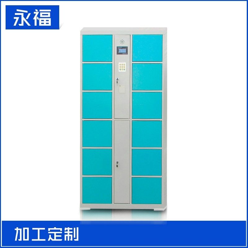 智能电子存包柜储物柜商场刷卡扫码人脸识别寄存柜超市条码存放柜