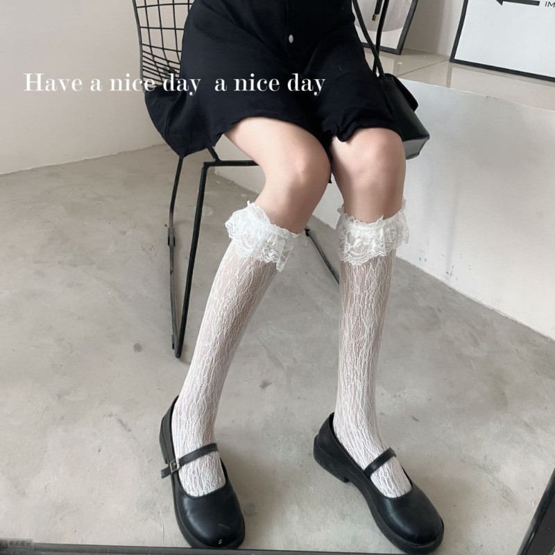 透气,隐形塑女中筒丝袜蕾花