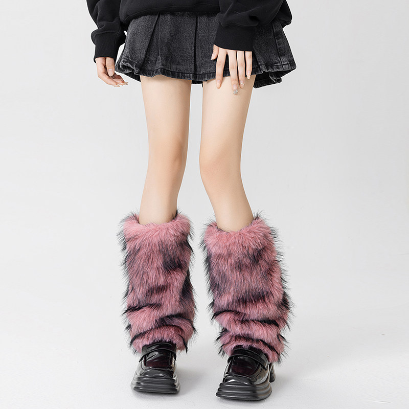 秋冬复古仿狼皮草个性靴袜套y2k辣妹亚比风文化毛绒保暖中筒腿套,女士内衣/男士内衣/家居服,长筒袜,淘宝优惠券,粉丝福利购,淘宝优惠卷