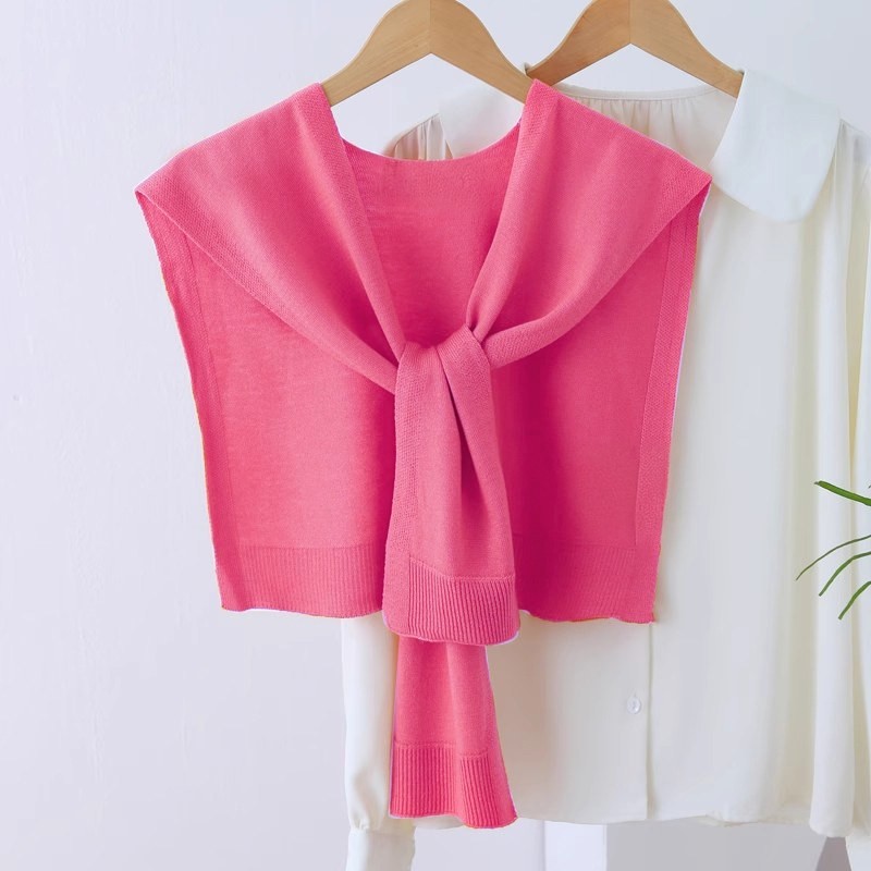 玫红针织小披肩女春秋夏季外搭肩空调护颈坎肩搭配衬衫裙子薄围巾,女装/女士精品,毛针织衫,淘宝优惠券,粉丝福利购,淘宝优惠卷