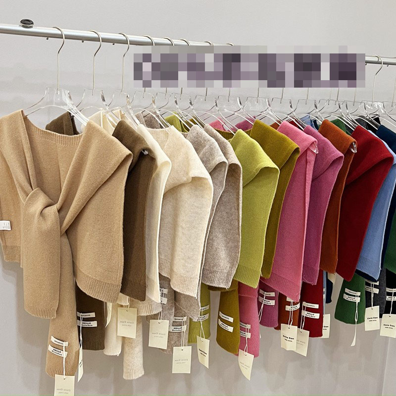 美作围巾秋冬针织披肩小搭肩春秋外搭空调房坎肩护颈椎小围脖韩