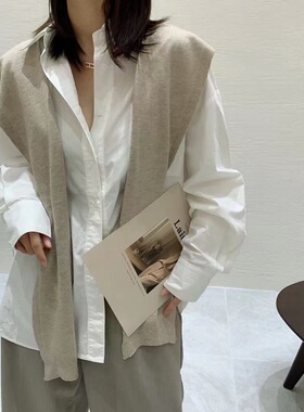 温暖搭配小物2025韩版秋冬纯色女针织披肩时尚春款新款搭肩上衣女
