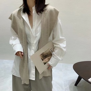 温暖搭配小物2025韩版秋冬纯色女针织披肩时尚春款新款搭肩上衣女
