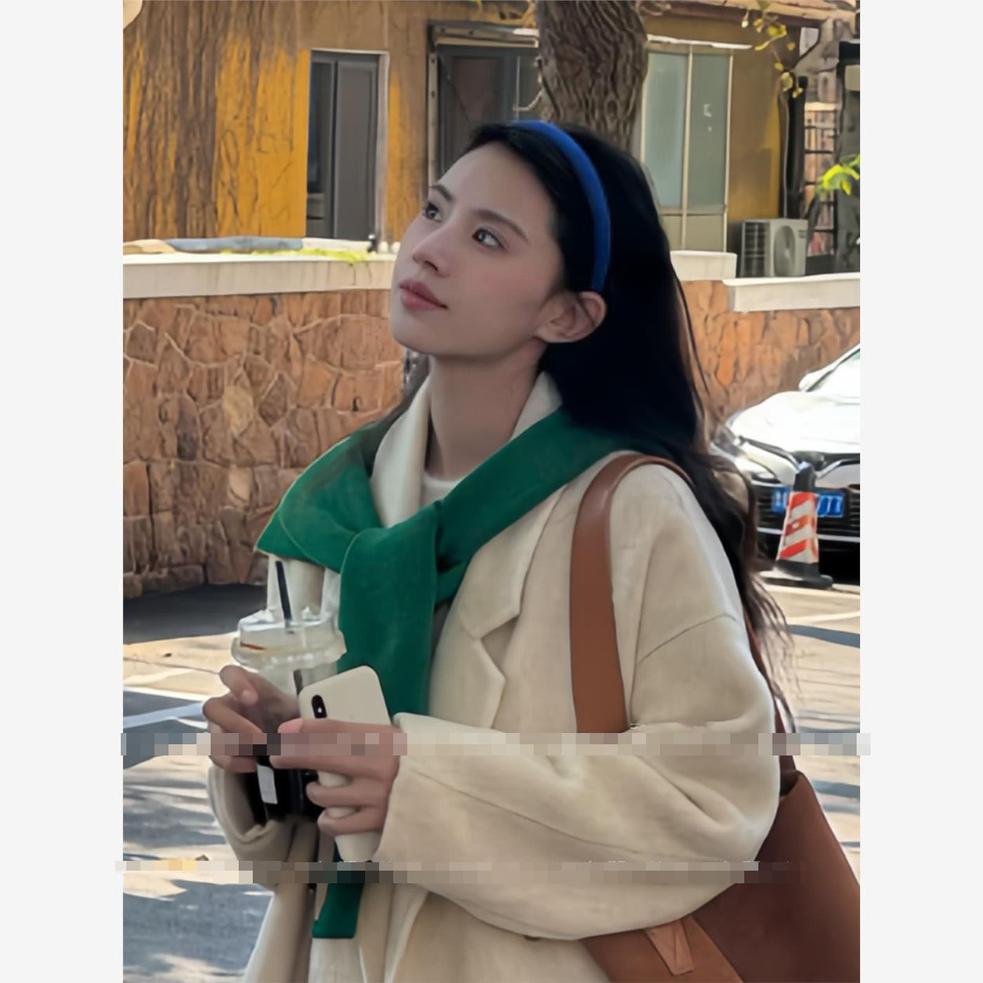 森系绿色防风针织披肩女外搭配饰洋气时尚围巾保暖搭肩百搭小坎肩