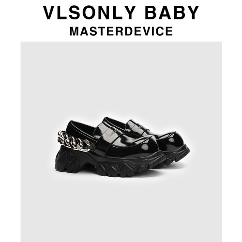 英伦风厚底乐福鞋真皮