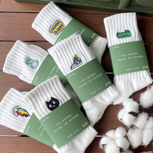 吸汗透气防臭全棉防臭高筒袜男女