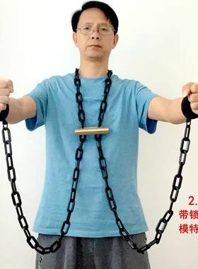 影视道具手铐脚镣刑具塑料囚犯