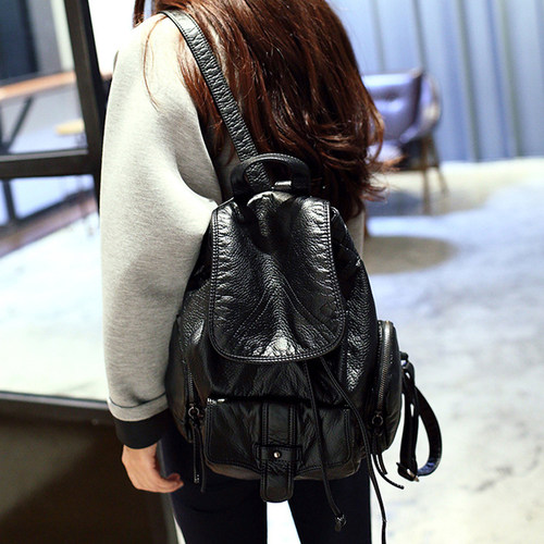 休闲牛皮新款潮潮流妈咪旅行包