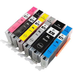 INKOOL 适用佳能870墨盒 PGI870 CIL871 加大墨量 佳能MG7780 5700 MG6880 5780 TS9080 8080打印机墨水