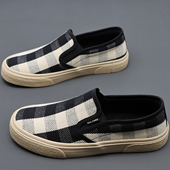 百搭男士 懒人乐福鞋 休闲板鞋 潮帆布鞋 一脚蹬男鞋 男款 2026春秋新款