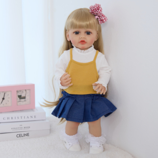 儿童仿真婴儿娃娃玩具女孩公主布玩偶洋娃娃会说话的假娃娃大礼盒