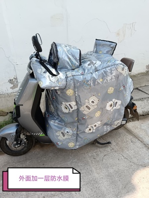 侧翼电动车挡风被双面防水