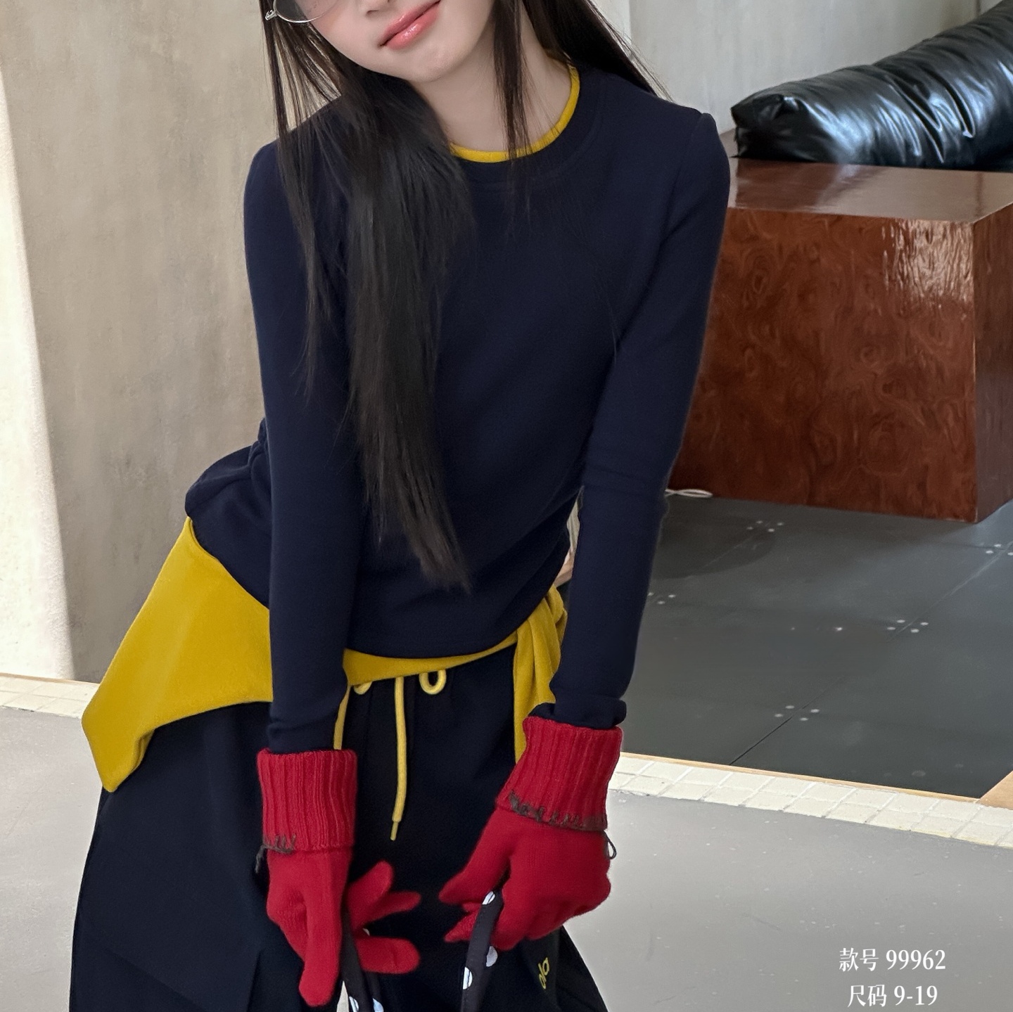 波拉韩国童装2025秋季女童时髦修身小短T+口袋工装裤时尚字母套装
