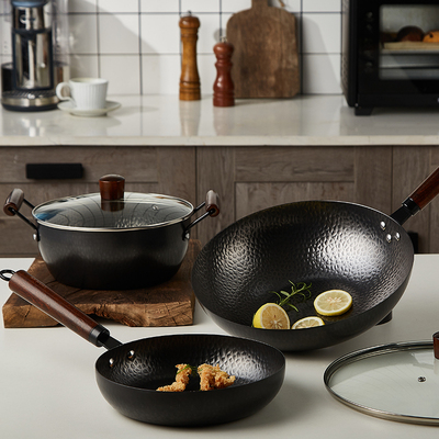 乐扣乐扣 Recall系列锻纹精铁锅三件套CIW3203S02 可团购