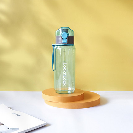 乐扣乐扣 一键式锁扣运动水杯 HLC646LBLU 可团购