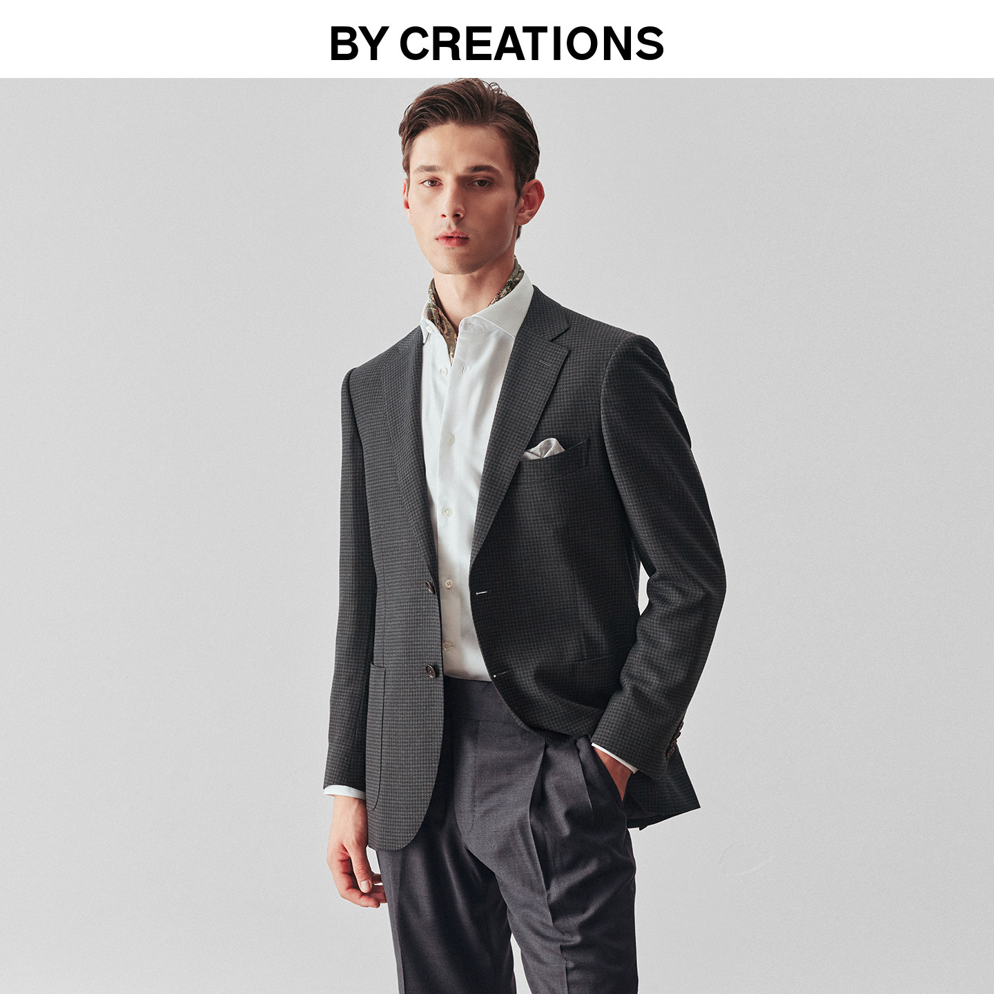 【意大利进口REDA】高支纱千鸟格西服外套男纯羊毛商务复古单西装,男装,商务正装西服,淘宝优惠券,粉丝福利购,淘宝优惠卷