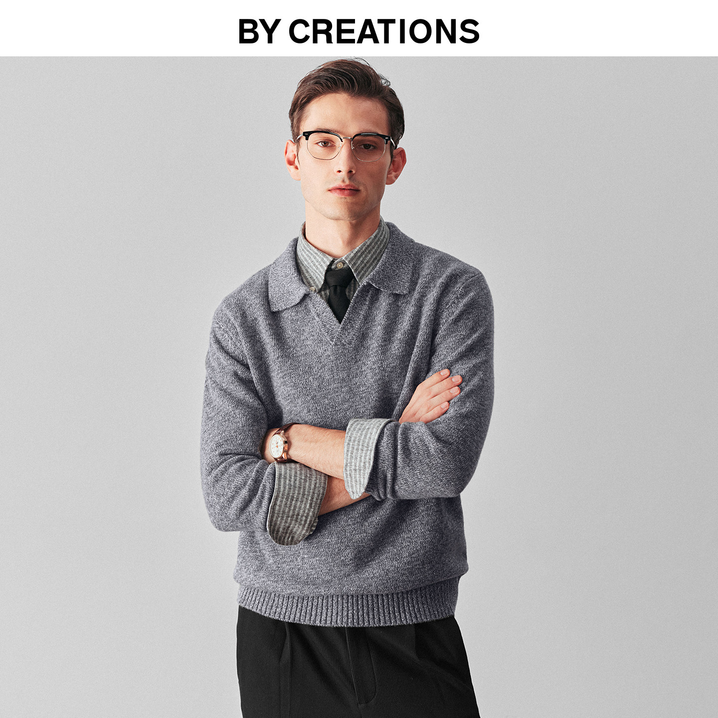 柏品海鸥领纯羊毛花纱毛衣男2025冬新款商务休闲宽松保暖针织毛衫,男装,针织衫/毛衣,淘宝优惠券,粉丝福利购,淘宝优惠卷