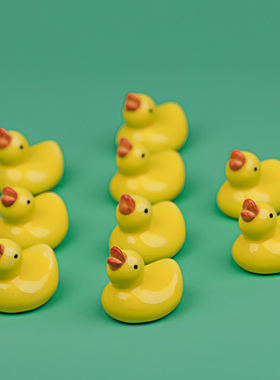 萌鸭桌面摆件陶瓷筷架可爱