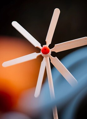 传统玩具竹制大风车DIY益智手工制作复古怀旧儿童教材80后工艺品