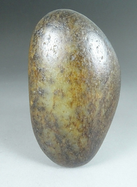 新疆和田玉籽料原石187克玉石天然原籽原皮籽玉黑油皮青白玉把件A