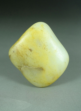 新疆和田玉籽料原石63.2克玉石天然随型原籽秋梨皮青白玉把件R