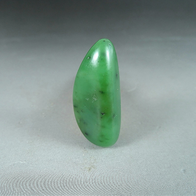 新疆和田玉籽料原石11.0克玉石挂件原籽原料独籽菠菜绿碧玉挂坠J