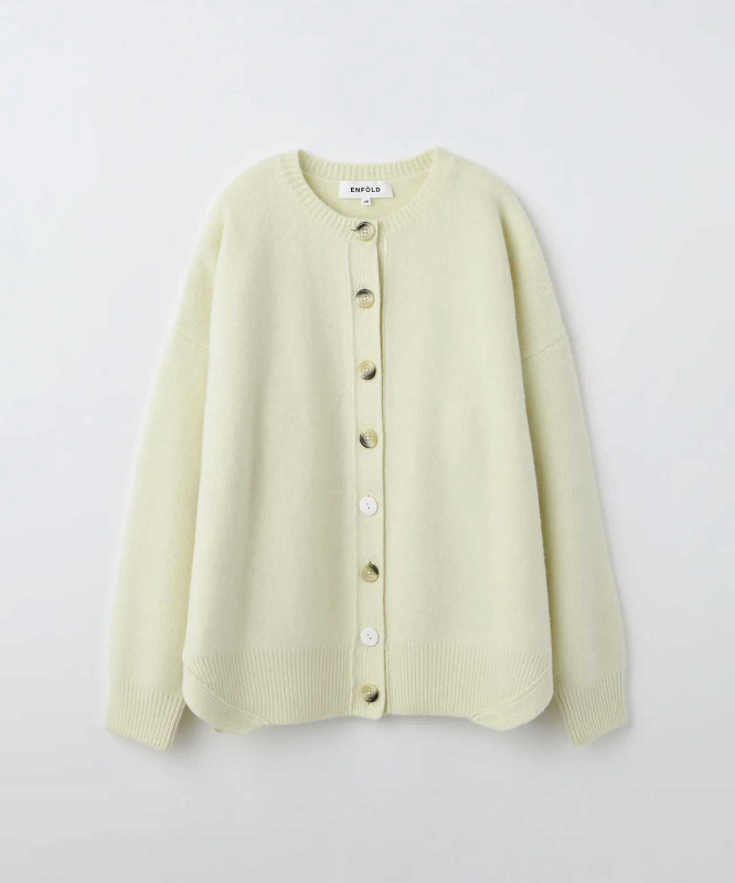 【拍下不退】国内现货ENFOLD25秋冬立体剪裁羊毛针织开衫