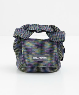 OBI 国内现货LASTFRAME褶皱针织彩色手提包METALLIC BAG拍下不退