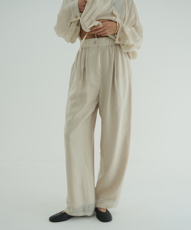 国内现货CLANE25新款轻薄直筒裤拍下不退